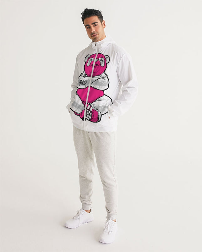 AriNiyla Pink Panda Men's Windbreaker Jacket