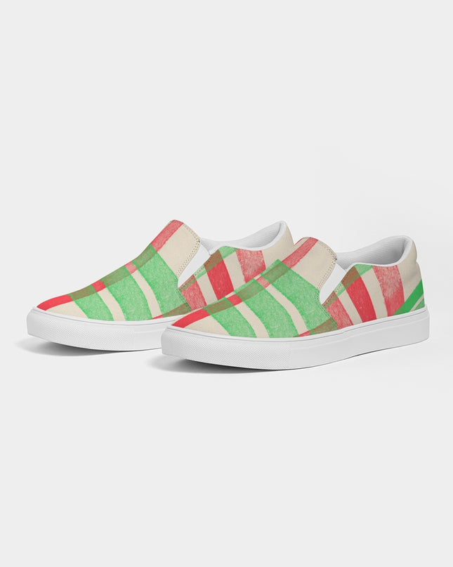 AriNiyla Red Plaid Women's Slip-On Shoe