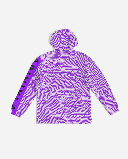 AriNiyla Purple Scaled Men's Windbreaker Jacket