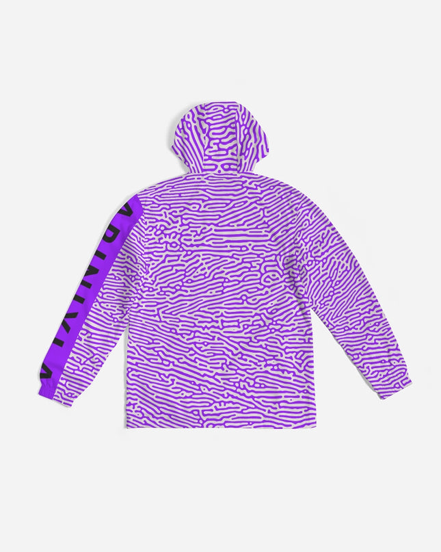 AriNiyla Purple Scaled Men's Windbreaker Jacket
