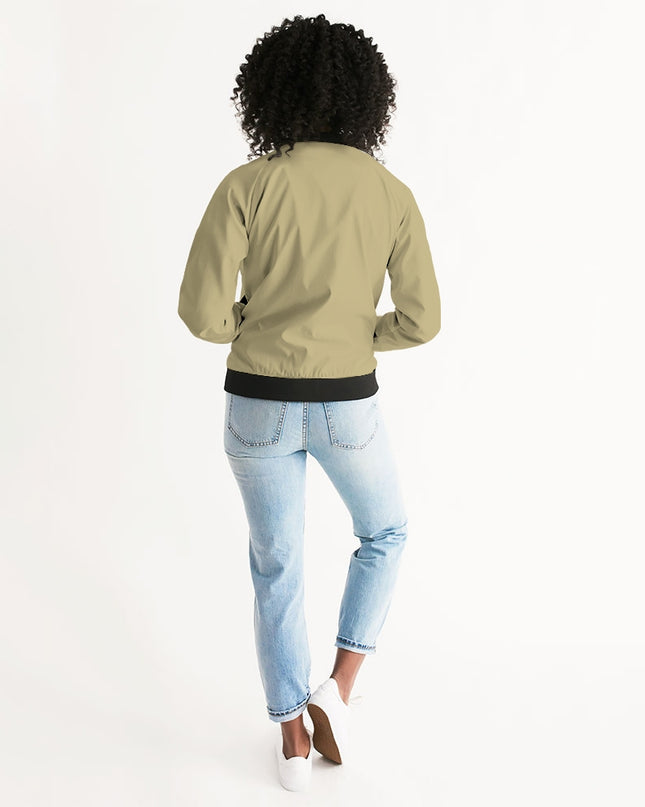 AriNiyla Khaki Ice Cream Women's Bomber Jacket