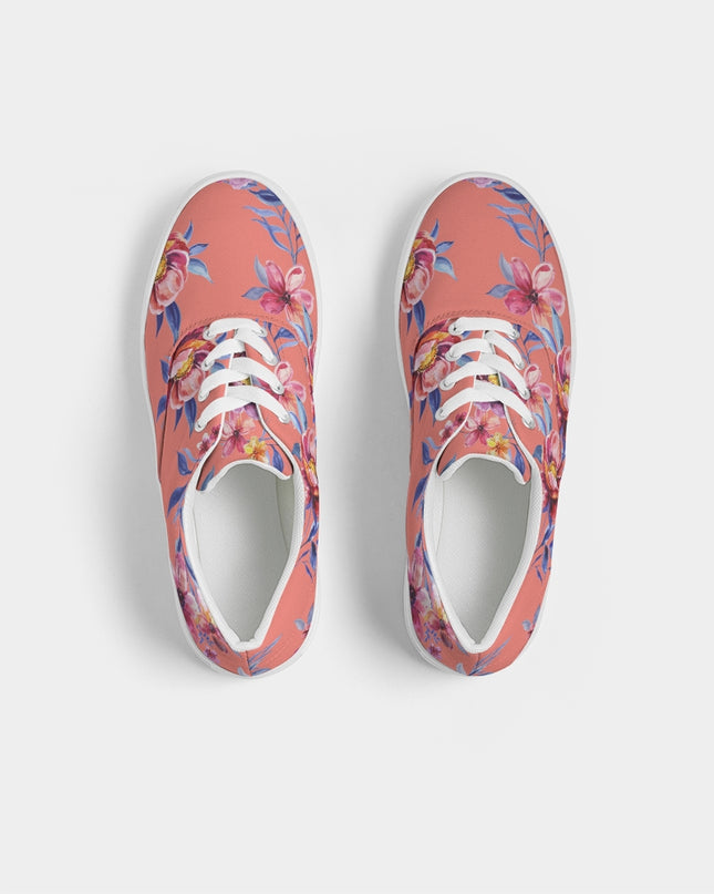 AriNiyla Pastel Floral Women's Lace Up Shoe