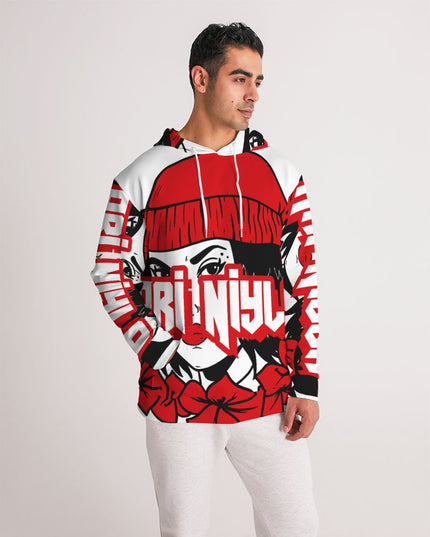 AriNiyla Red White and Black Logo Men Hoodie