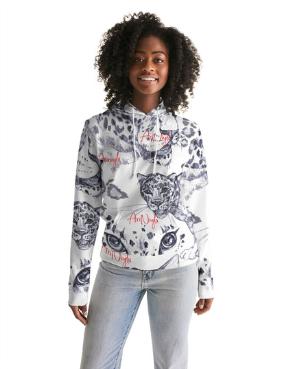 AriNiyla All-Over Animal Print Red Signature Hoodie
