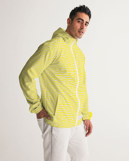AriNiyla Yellow Scaled Men's Windbreaker Jacket