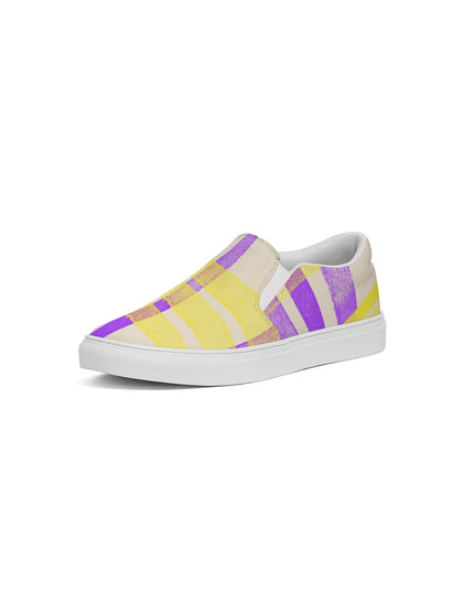 ArinIyla Purple Plaid Women's Slip-On Shoe