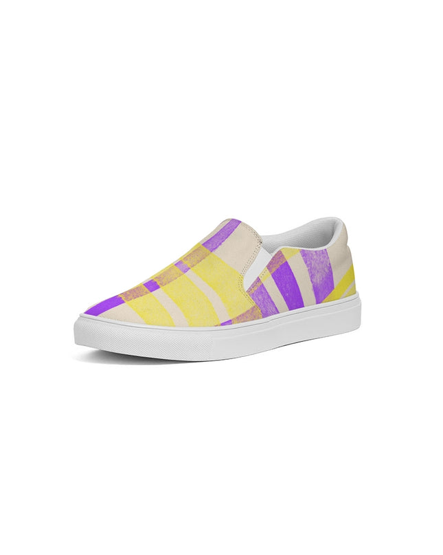 ArinIyla Purple Plaid Women's Slip-On Shoe
