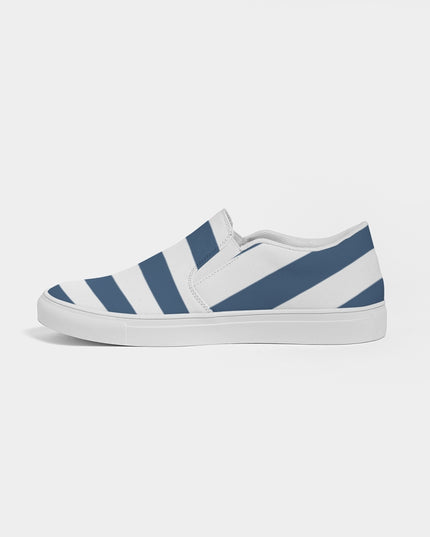 AriNiyla Blue Stripes Women's Slip-On Shoe