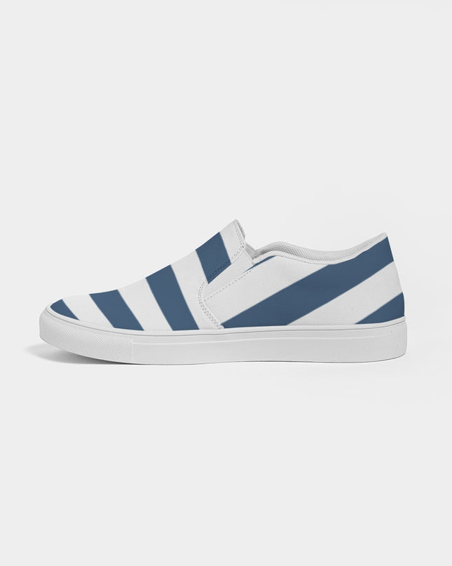AriNiyla Blue Stripes Women's Slip-On Shoe