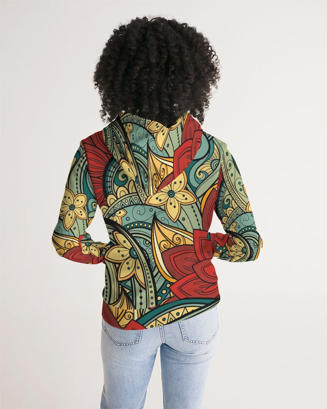 AriNiyla Jumbo Floral Women's Hoodie