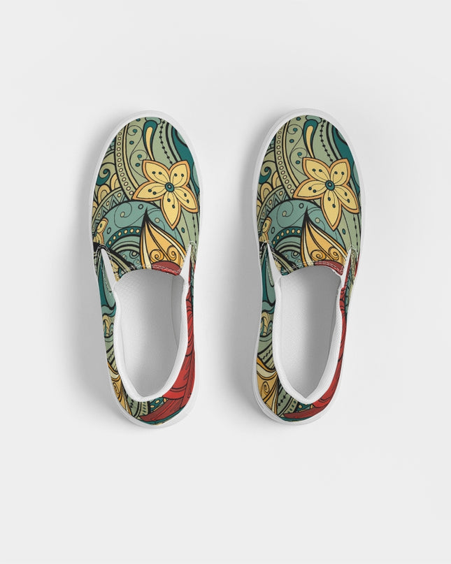 AriNiyla Floral Women's Slip-On Canvas Shoe