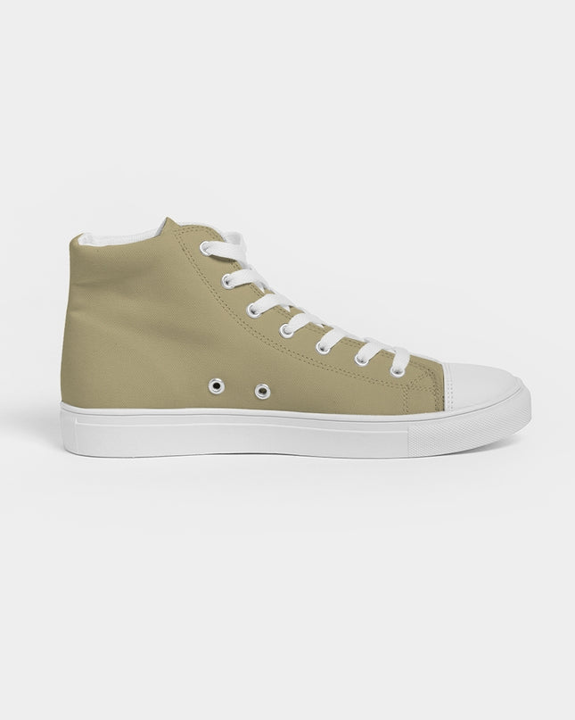 AriNiyla the Brand Ice Cream Khaki Women's High Top Canvas Shoe