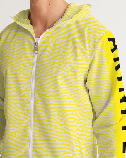 AriNiyla Yellow Scaled Men's Windbreaker Jacket