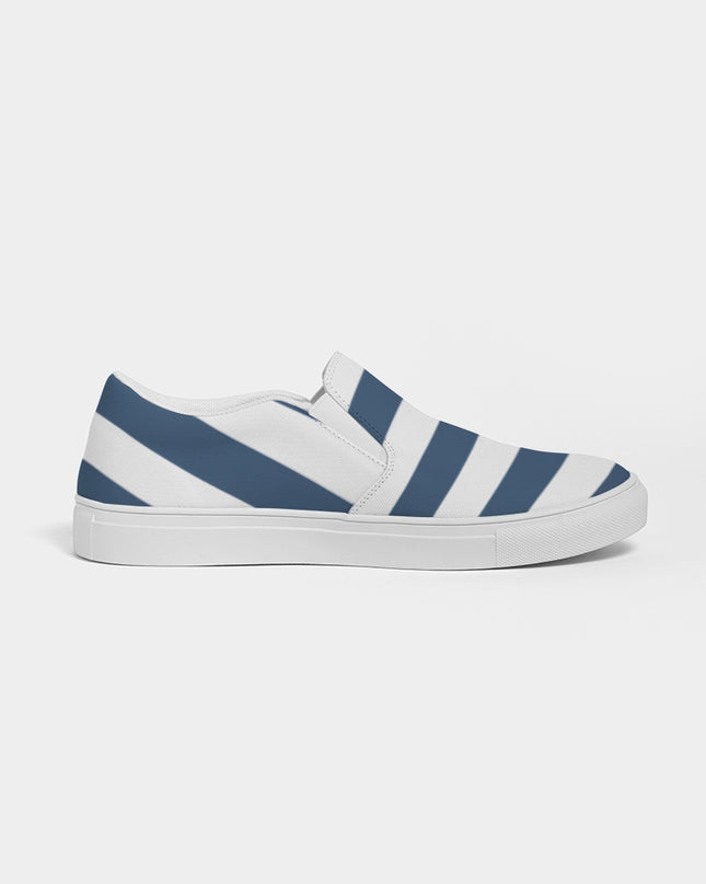 AriNiyla Blue Stripes Women's Slip-On Shoe