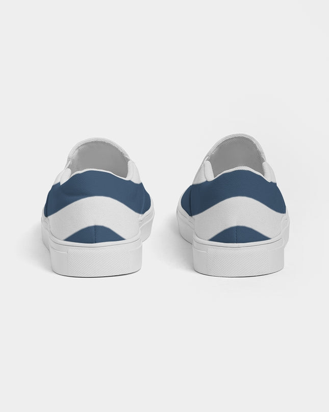 AriNiyla Blue Stripes Women's Slip-On Shoe