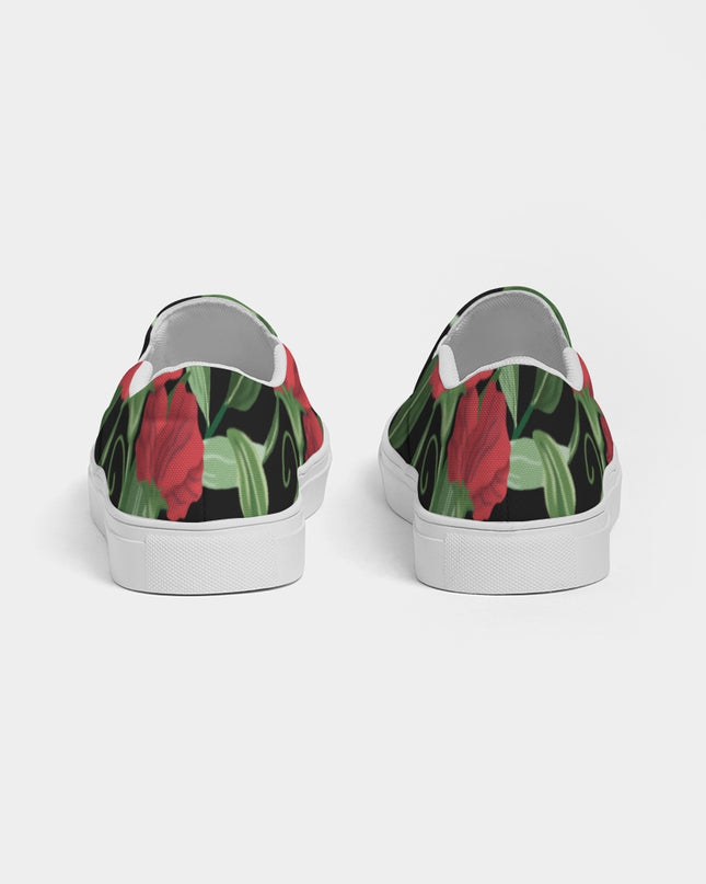 AriNiyla Black Rose Women's Slip-On Shoe