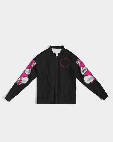 AriNiyla 2 Sleeve Pink Panda Women's Bomber Jacket