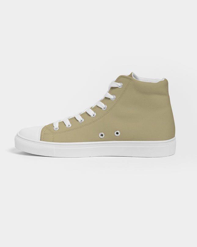 AriNiyla the Brand Ice Cream Khaki Women's High Top Canvas Shoe